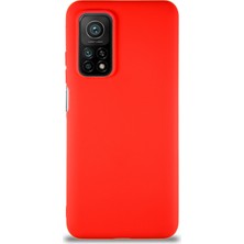 Kzy Xiaomi Mi 10T Kılıf Soft Premier Renkli Silikon Kapak - Kırmızı
