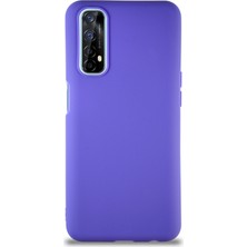 Kzy Realme 7 Kılıf Soft Premier Renkli Silikon Kapak - Mor