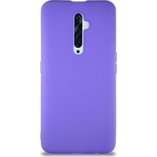Kzy Oppo Reno 2z Kılıf Soft Premier Renkli Silikon Kapak - Mor