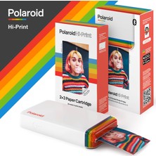 Polaroid Hi-Print 2×3 Beyaz Taşınabilir Bluetooth Foto Yazıcısı ve 20LI Film