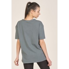 Mascarano Antrasit Baskılı T-Shirt