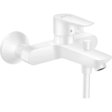 Hansgrohe Talis E Tek Kollu Banyo Bataryası Aplike Satin Beyaz - HNG71740700