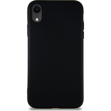 Case World Apple iPhone Xr Kılıf Soft Premier Renkli Silikon Kapak - Siyah