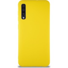 Case World Samsung Galaxy A30S Kılıf Soft Premier Renkli Silikon Kapak - Sarı