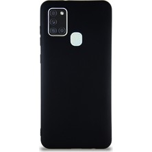 Case World Samsung Galaxy A21S Kılıf Soft Premier Renkli Silikon Kapak - Siyah