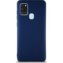 Case World Samsung Galaxy A21S Kılıf Soft Premier Renkli Silikon Kapak - Lacivert