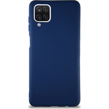 Case World Samsung Galaxy A12 Kılıf Soft Premier Renkli Silikon Kapak - Lacivert