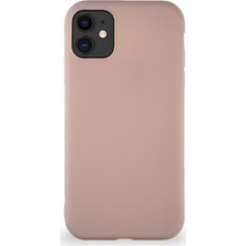 Case World Apple iPhone 11 Kılıf Soft Premier Renkli Silikon Kapak - Pudra
