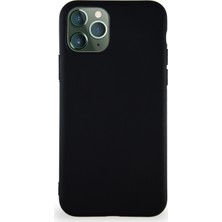 Case World Apple iPhone 11 Pro Kılıf Soft Premier Renkli Silikon Kapak - Siyah