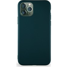 Case World Apple iPhone 11 Pro Kılıf Soft Premier Renkli Silikon Kapak - Yeşil