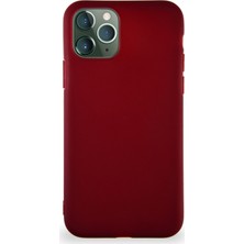Case World Apple iPhone 11 Pro Kılıf Soft Premier Renkli Silikon Kapak - Mürdüm