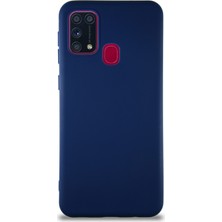 Case World Samsung Galaxy M31 Kılıf Soft Premier Renkli Silikon Kapak - Lacivert