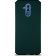 Case World Huawei Mate 20 Lite Kılıf Soft Premier Renkli Silikon Kapak - Yeşil