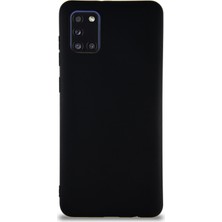 Case World Samsung Galaxy A31 Kılıf Soft Premier Renkli Silikon Kapak - Siyah