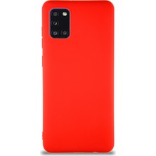 Case World Samsung Galaxy A31 Kılıf Soft Premier Renkli Silikon Kapak - Kırmızı