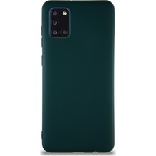 Case World Samsung Galaxy A31 Kılıf Soft Premier Renkli Silikon Kapak - Yeşil