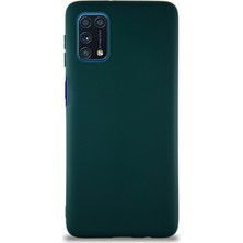 Case World Samsung Galaxy M31S Kılıf Soft Premier Renkli Silikon Kapak - Yeşil
