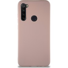 Case World Xiaomi Redmi Note 8 Kılıf Soft Premier Renkli Silikon Kapak - Pudra