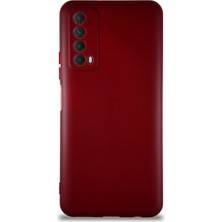 Case World Huawei P Smart 2021 Kılıf Soft Premier Renkli Silikon Kapak - Mürdüm