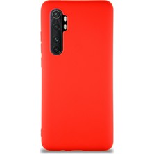 Case World Xiaomi Mi Note 10 Lite Kılıf Soft Premier Renkli Silikon Kapak - Kırmızı