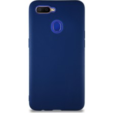 Case World Oppo A5S Kılıf Soft Premier Renkli Silikon Kapak - Lacivert