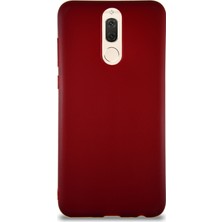 Case World Huawei Mate 10 Lite Kılıf Soft Premier Renkli Silikon Kapak - Mürdüm