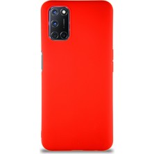 Case World Oppo A52 Kılıf Soft Premier Renkli Silikon Kapak - Kırmızı