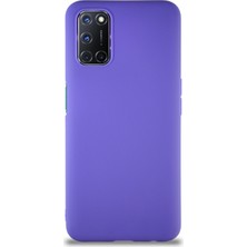 Case World Oppo A72 Kılıf Soft Premier Renkli Silikon Kapak - Mor