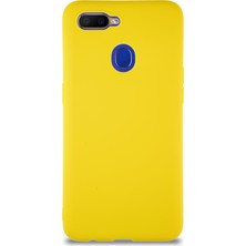 Case World Oppo A5S Kılıf Soft Premier Renkli Silikon Kapak - Sarı