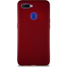 Case World Oppo A12 Kılıf Soft Premier Renkli Silikon Kapak - Mürdüm