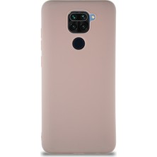 Case World Xiaomi Redmi Note 9 Kılıf Soft Premier Renkli Silikon Kapak - Pudra