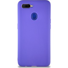 Case World Oppo A12 Kılıf Soft Premier Renkli Silikon Kapak - Mor