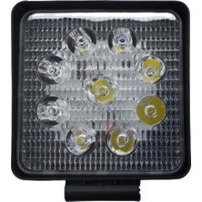 Kıngstar 9 LED Kare Çalışma Lambası, Off Road