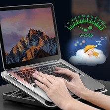 Dybox Ayarlanabilir Laptop-Notebook Soğutuculu Stand 2 USB Çıkışlı Gri