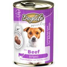 Doglife Etli Yetişkin Köpek Konservesi 400GR 12 Adet