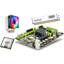 Turbox X58 Intel X58 1600 Mhz Ddr3 + Intel® Core™ X-5550 1366 Pin Xenon + Ramtech 16gb Ddr3 8500R Ecc Server Ram Soğutuculu + Snowman M200 Cpu Soğutucu Fan Rainbow Bundle Set