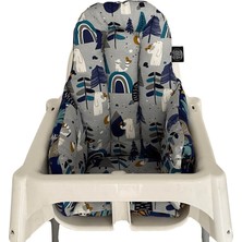 Pamuk Atölyesi Antilop Küçük Mama Sandalyesi Minderi - Çift Taraflı