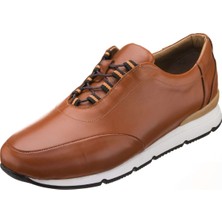 Costo Shoes DORA2021 Taba  Rahat Geniş Kalıp 4 Mevsim Kullanılabilir Büyük Numara Erkek Deri Ayakkabı