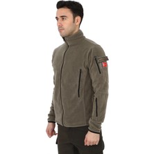 Asker Marketi Çok Cepli Açık Haki Tactical Polar - Taktik Askeri Outdoor Polar