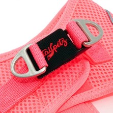 Tailpetz Airmesh Neon-Pembe Göğüs Tasması Large