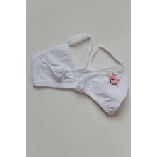 Kız Çocuk Pamuklu Klipsli Beyaz Sütyen