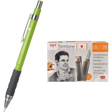 Tombow Uçlu Kalem SH-300 Grip Limon Yeşil 0.5 mm + 12 Tüp Tombow 0.5mm 2b Min