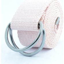 Trend Deri Açık Pembe Ayarlanabilir D Tokalı Kolon Kemer 4 cm
