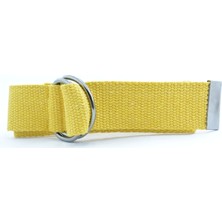 Trend Deri  sarı Ayarlanabilir D Tokalı Kolon Kemer 4 cm