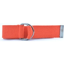 Trend Deri Turuncu Ayarlanabilir D Tokalı Kolon Kemer 4 cm