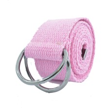 Trend Deri Pembe Ayarlanabilir D Tokalı Kolon Kemer 4 cm