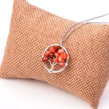 Taş Sandığı Akik Taşı Hayat Ağacı Kolye