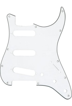 Fender Standard Stratocaster 11 Hole S/s/s Pickguards Beyaz Pickguard