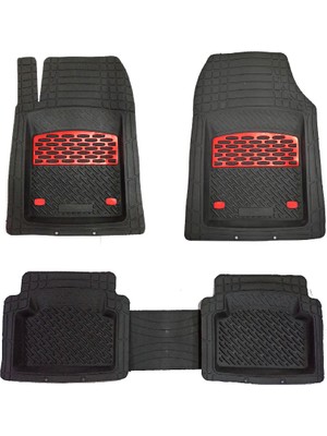 Safir Volvo S60 2005 Model 3D Havuzlu Paspas Kırmızı