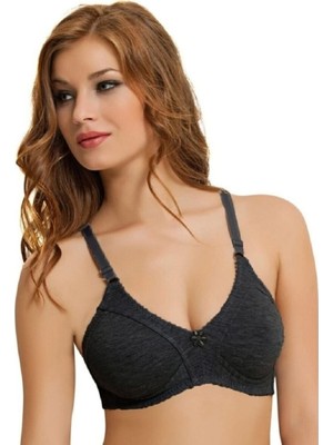 Nbb Kadın Siyah  351 Penye Pamuklu Toparlayıcı Sütyen